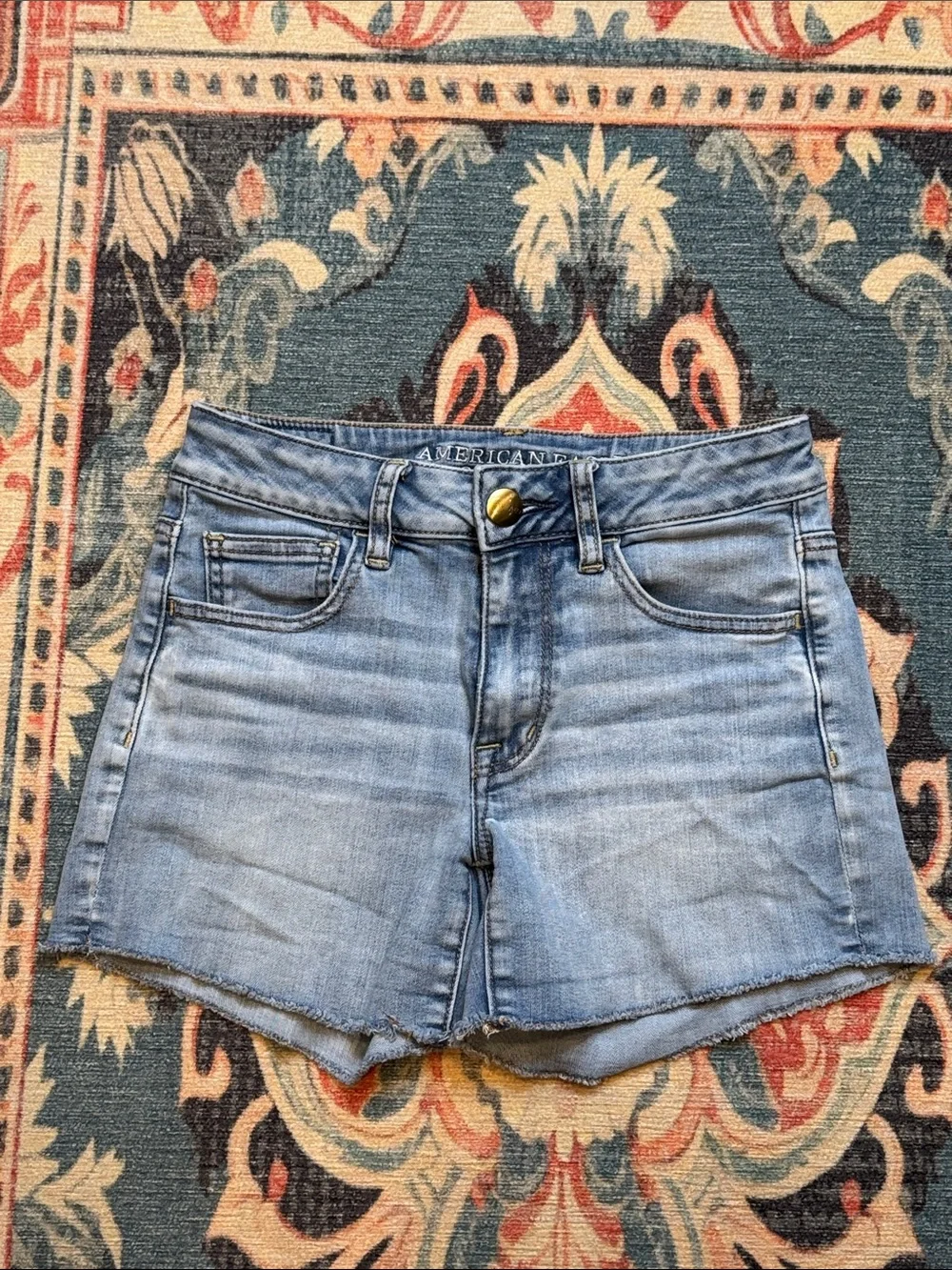American Eagle Outfitters Light Wash Denim Jean Shorts